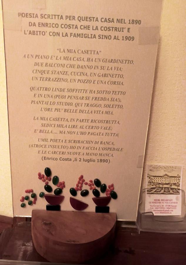 B&B Le Finestre Su Via Cavour ซัสซารี ภายนอก รูปภาพ